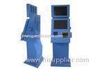 Wireless 3G Self Service Kiosks Dual LCD Signage Display with Scanner and Thermal Printer