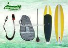 10'Epoxy paddle boards yellow+white color design all aroung performance