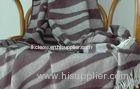 Striated Jacquard Bamboo Throw Blanket With 10% Cashmere + 90% Bamboo