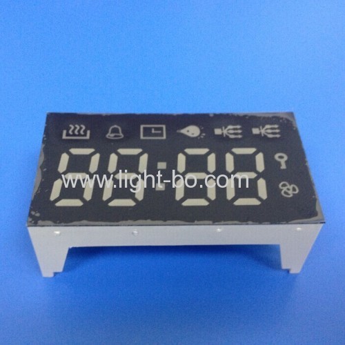 Custom Pure Green 4-Digit 7 Segment LED Display for Oven Timer Control