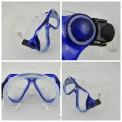 Tempered glass Freediving mask