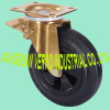8 inches yellow zinc plated garbage container swivel casters