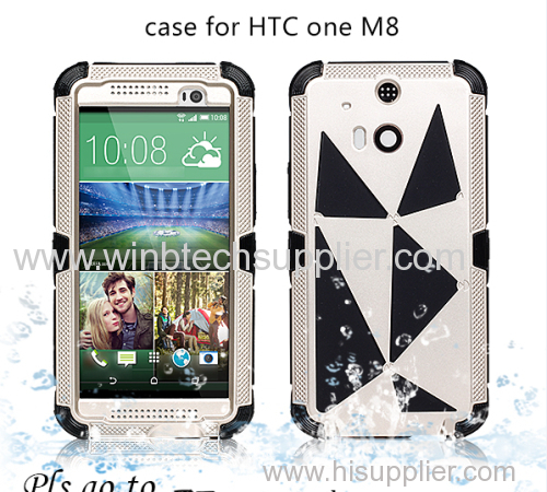 Heavy Duty Hybrid Ru-gged Armor Rubber Matte Hard Case Cover For HTC ONE 2 M8 FREE