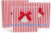 red stripe gift boxes