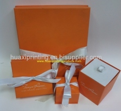 orange jewelry gift boxes