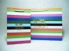 colorful stripe handle bags