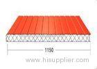 Color coated steel Composite Roof Panels building material for Greenhouse , 1200 Socket