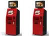 Customer Service Banking ATM Kiosk , Money Automatic Teller Machine Red Color