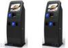 Black ATM Kiosk With Touch Screen Computer Pinpad Cash Acceptor Receipt Printer