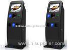 Black ATM Kiosk With Touch Screen Computer Pinpad Cash Acceptor Receipt Printer