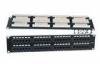 19 Inch 48 Port UTP Ethernet Patch Panel , RJ45 Module Jack