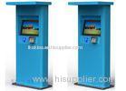 Waterproof Free Standing Outdoor Kiosk for Mutil Payment Function Bule Green Color