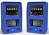 Blue Color LED Display Wall Mounted Kiosk Coin Acceptor With Thermal Printer