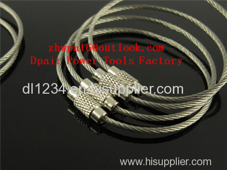 Wire rope ring steel wire rope key ring