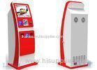 Touch Screen Ticket Vending Kiosk Standing , Automatic Card Vending Machine