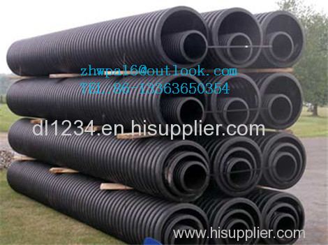 HDPE double wall corrugated pipe/pe tube