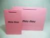 pink high quality handle bags