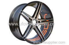 Alloy Wheels black machine face 17 and 18 inch
