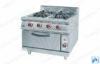 double oven gas range with 4 Burner / Gas Oven , Western Kitchen Equipment