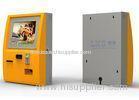 Touch Screen Ticket Vending Machine Wall MountedKiosk With Bankcard RFID Card Reader