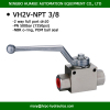 NPT female thread 3/8 inch high pressure 7250psi ningbo ball valve with mouting holes manufacturer