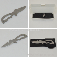 Titanium knife for diving/diving equipment