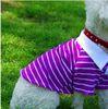 Sports purple Striped Pet Puppy Dog Cat Apparel Clothes Coat T Shirts Size XL L S