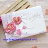 square and vividly flower greeting cards