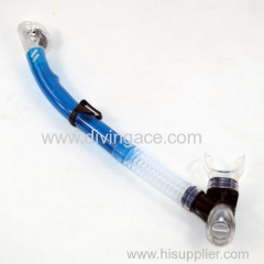 OEM fashionable rubber diving snorkel/swimming snorkel
