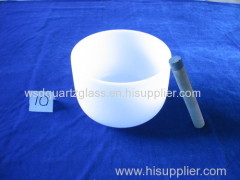 The Original Classic Frosted Crystal Singing Bowls 6' to 12''