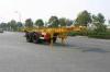 Steel 20ft Skeletal Or Flatbed Tank Container Trailer Chassis / Semi Trailer