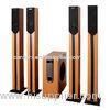 portable wooden 5.1 home theatre speakers with dynamic surround sound