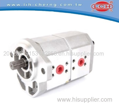 double gear pump tandem gear pumps Hydraulic gear pump