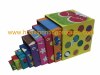 colorful square gift boxes