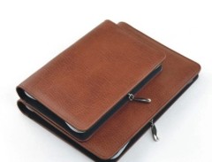 leather journal planner with zipper