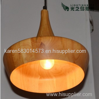 Lightingbird Creative New Decorative Hanging Lighting Wooden Pendant Lamp