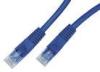 Blue Color PVC Ethernet Patch Cables 8P8C RJ45 Plug Male to Male