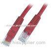 CAT5E Red Patch Cable Ethernet For Computer , 20m FTP Patch Cord