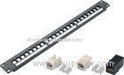 RJ45 Metal Network Patch Panel CAT5E / CAT6 24 / 48 / 50 Port Customized