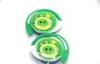Green Stereo Sound Isolating Earphones Cute Wired Earhook For Mp3