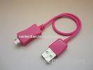Pink Cell Phone USB Cables usb male to usb male cable for Motorola / Pantech