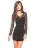 Sheer Mesh Ladies Party Wear Evening Gowns Jersey Knit Sweetheart Dresses