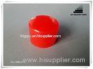 Red 20 / 410 Caps and Closures plastic flip top cap for Cosmetic bottle