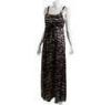 Fashion Satin Camouflage Maxi Evening Party Dresses , Spaghetti Strap Style