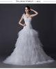 Classic One Shoulder layered Wedding Dresses , Korean Strapless Wedding Gowns