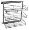 Wardrobe pull out wire storage baskets for cloth 50 x 440 x 330mm