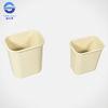 Beige Commercial Trash Container Plastic Dustbin 29.5*21*31cm