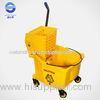 Custom 36L Mop Bucket With Wringer For Home , Multi Functional Mopping Trolley