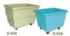 Beige / Blue Laundry Serving Trolley With Wheels For Restaurant , Hospital
