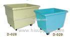 Beige / Blue Laundry Serving Trolley With Wheels For Restaurant , Hospital